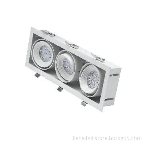 LED lighting in adjustable Square Ceiling with Two Lamps, 54W Power